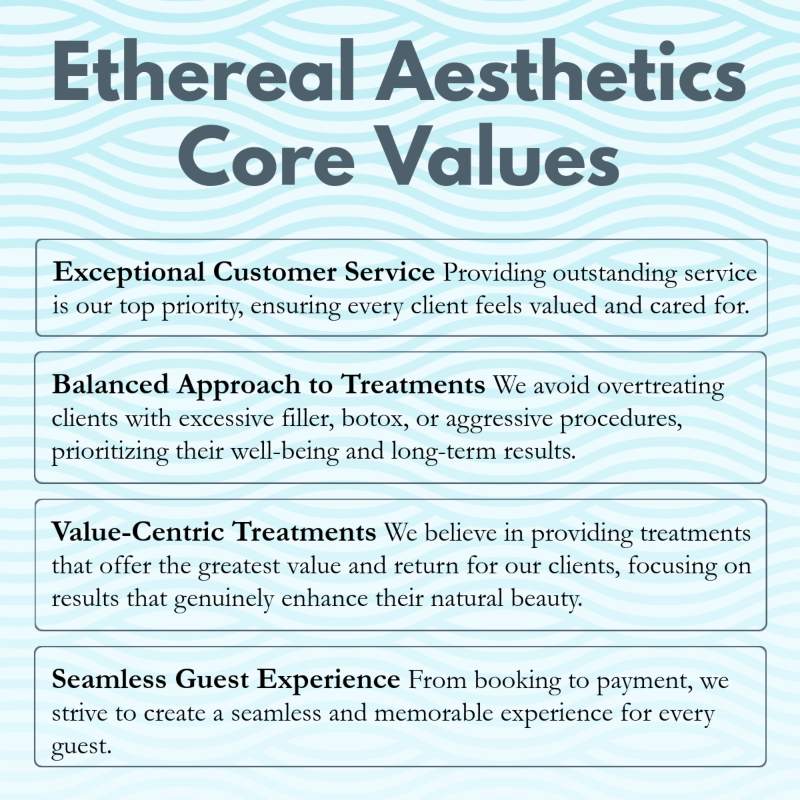 ethereal aesthetics vancouver wa medical spa core values
